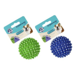 Dog Toy - Vinyl Spiked Ball 6.5cm, assorted